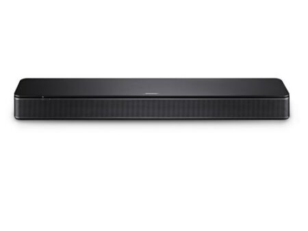 Image de la Bose TV Speaker Dolby Digital Compact Noir, une barre de son Bluetooth compacte pour un son clair et dynamique.