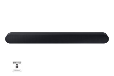 Barre de son Samsung HW-S60B Dolby Atmos 5.0 noir compacte offrant un son immersif pour home cinéma et télévision moderne