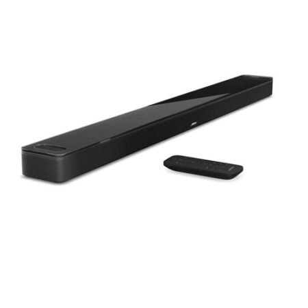 Image de la Bose Smart Soundbar 900 Dolby Atmos sans fil Bluetooth, offrant un son spatial et un design moderne.
