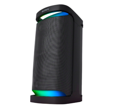 enceinte sono dj sony srs-xp700 en utilisation festive avec éclairage LED et son puissant