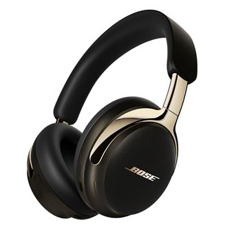 casque bose quietcomfort ultra 2 génération sans fil avec arceau circum-aural et design premium noir moderne en vue rapprochée