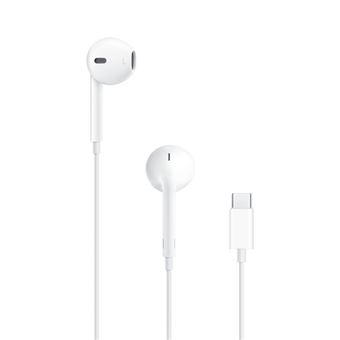 Apple EarPods avec connecteur USB-C Blanc, écouteurs filaires offrant un son de qualité et une connexion stable.