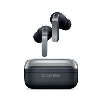 Image des écouteurs sans fil samsung buds4 pro avec réduction de bruit, illustrant leur design compact et moderne, ainsi que leurs fonctionnalités avancées pour une expérience sonore de qualité.