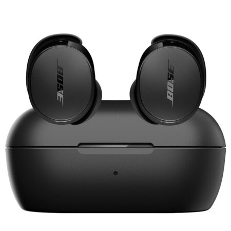 ecouteurs bose quietcomfort earbuds sans fil noir avec boîtier de charge et design compact intra-auriculaire moderne