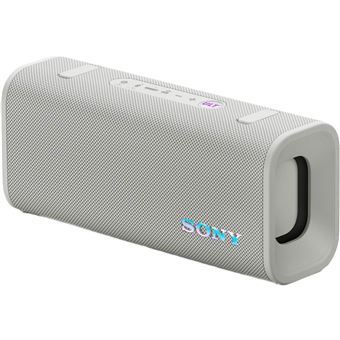 Enceinte bluetooth Sony ULT Field 3 portable en blanc cassé avec design robuste et compact adaptée à une utilisation extérieure