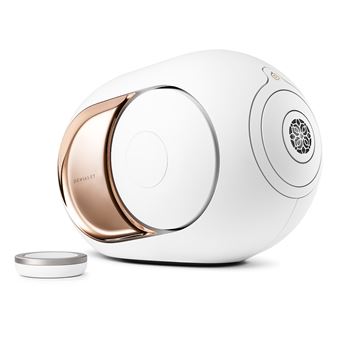 Enceinte sans fil bluetooth devialet phantom i 108 db au design luxueux offrant un son haute fidélité puissant avec basses profondes et immersion sonore.