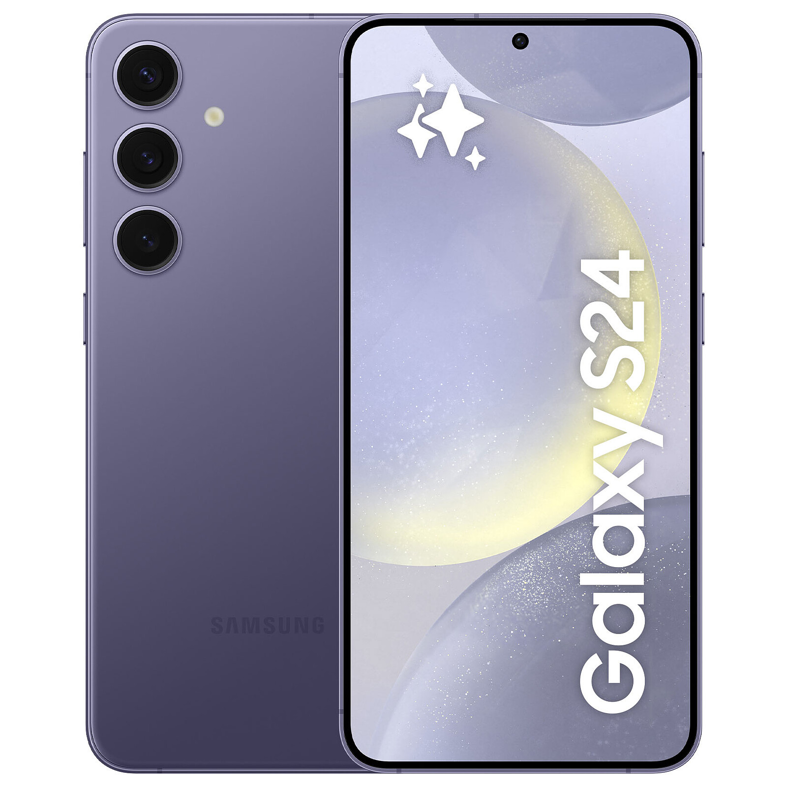 Smartphone Samsung Galaxy S24 noir onyx avec écran AMOLED lumineux et design compact élégant