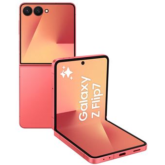 Image du smartphone samsung galaxy z flip7 5g affichant son design pliable premium, grand écran AMOLED 6,9 pouces et finition moderne haut de gamme.