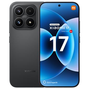 Image du Smartphone Xiaomi 17 6,3" 5G Double Nano SIM 512 Go conçu avec Leica, montrant son design élégant et sa caméra Leica de haute qualité.