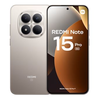 Xiaomi Redmi Note 15 Pro - 256 Go, 512 Go, 6,83" | Smartphone - Gris titane, 256 Go
