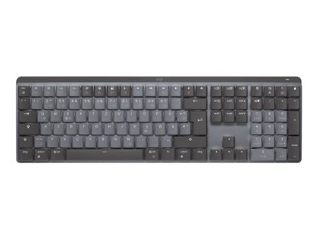 Clavier mécanique sans fil noir clavier logitech mx mechanical avec touches rétroéclairées.