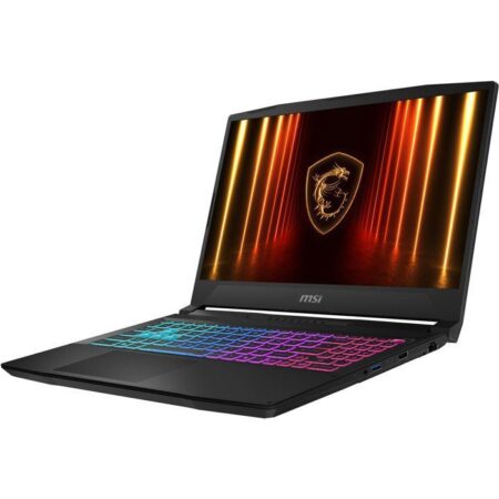 PC portable gaming msi katana 15 avec i7-14650HX, RTX 5060, 16 Go RAM DDR5 et 512 Go SSD pour gaming fluide et performant, sans Windows préinstallé.