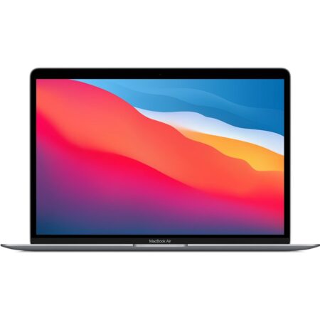 Macbook air 13 pouces m1 8 go 256 go gris sidéral montrant un ordinateur portable en aluminium avec écran Retina et design fin idéal pour travail et études