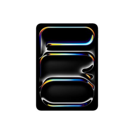 Tablette apple ipad pro 11 puce apple m5 wi-fi noir sidéral affichant une interface colorée.