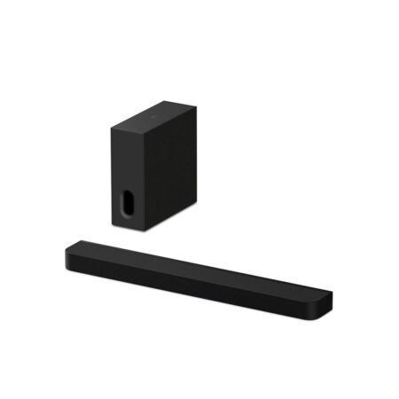 Image de la barre de son sony bravia theatre bar 7 dolby atmos 5.1 noir avec caisson Sub 7 pour une expérience home cinéma immersive et puissante.