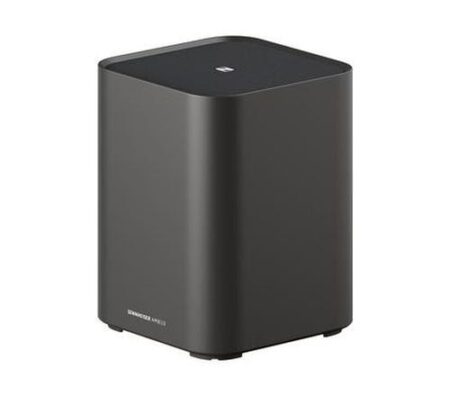 Image du caisson de basses sennheiser ambeo sub anthracite pour home cinéma avec basses puissantes et connectivité sans fil.