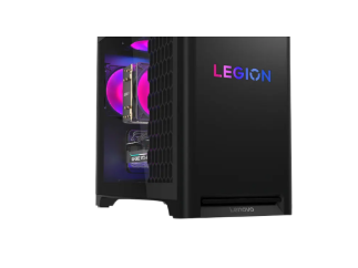 Tour fixe pc gaming lenovo Legion Tower 5i avec éclairage interne et carte RTX 5060.