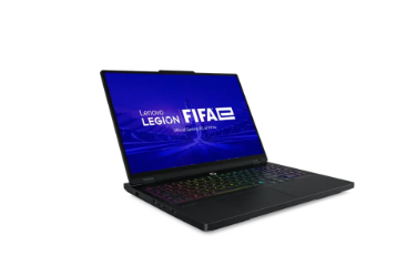 Pc portable lenovo Legion Pro 5i Gen 10 noir avec clavier rétroéclairé RGB et écran OLED haute définition.