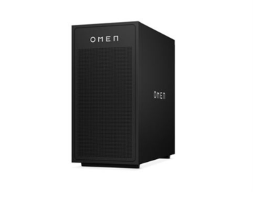 Tour pc gaming hp Omen 35L noire éclairée avec vitre latérale et composants AMD Ryzen.