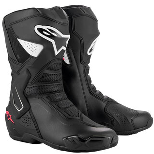 Bottes urbaines certifiées alpinestars smx-6 v3 noires avec protections renforcées pour conduite moto sportive et routière.