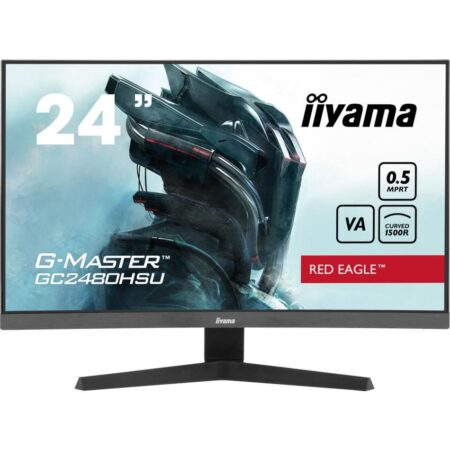 Écran gaming iiyama Red Eagle GC2480HSU-B1 incurvé noir de 23,6 pouces avec image de jeu immersive