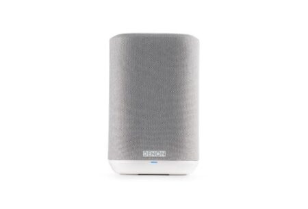Image de l’enceinte multiroom sans fil denon home 150, design compact et moderne pour un son puissant et immersif dans toute la maison.