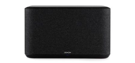 Image de l’enceinte sans fil denon home 350 noir avec design moderne et son puissant pour une expérience audio immersive multiroom.