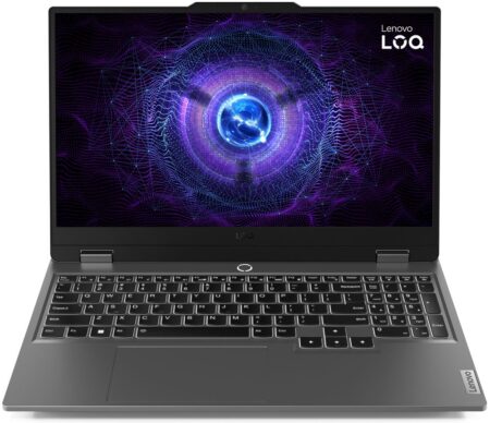 PC portable Lenovo LOQ 15IAX9I 15,6" FHD 144 Hz avec Intel® Core™ i5 et 24 Go RAM, SSD 512 Go, idéal pour gaming et multitâche