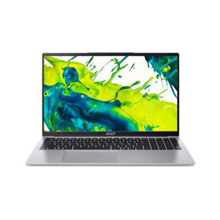 Grand pc portable acer Aspire Lite 17 ouvert montrant son écran de dix-sept pouces.