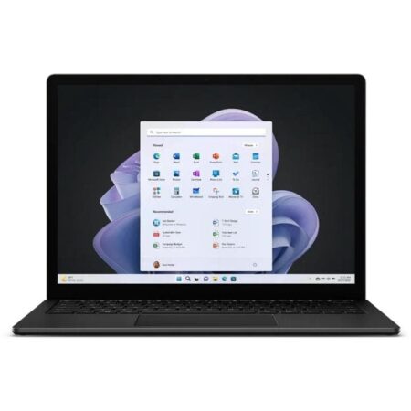 surface laptop 5 i7 avec écran tactile 13,5 pouces et châssis aluminium premium utilisé sur bureau moderne pour travail professionnel et mobilité