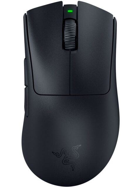 Souris gaming sans fil Razer DeathAdder V3 Pro noire ergonomique avec capteur haute précision pour performance eSport et jeux compétitifs