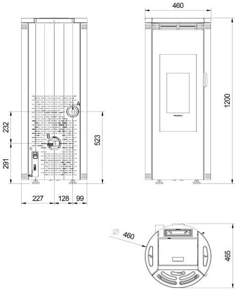 Poêle à granulés Extraflame Amika Blanc 8 kW – Image 2