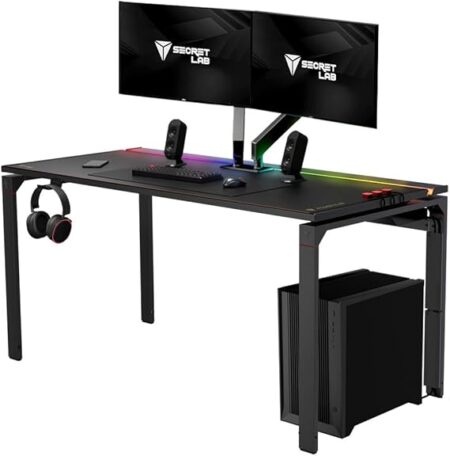 Bureau gaming magnus metal Secretlab MAGNUS avec structure métallique et gestion de câbles intégrée pour un setup gaming propre et moderne