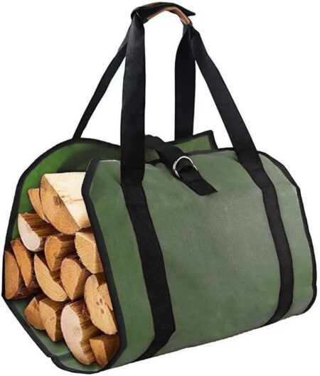 Ensemble de bois de chauffage CHKAFEISTAR séché au four en bois dur naturel pour cheminée, foyer et camping, combustion longue durée et allumage facile.