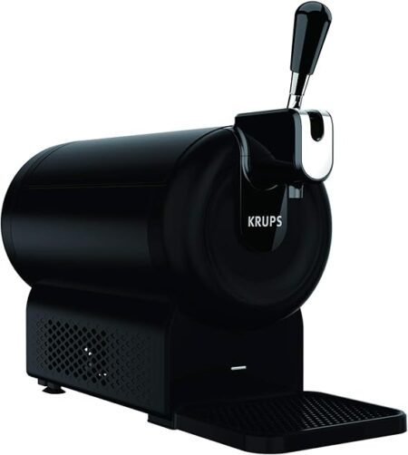 Tireuse à bière krups the sub compacte avec système de refroidissement pour servir une bière pression fraîche à domicile.