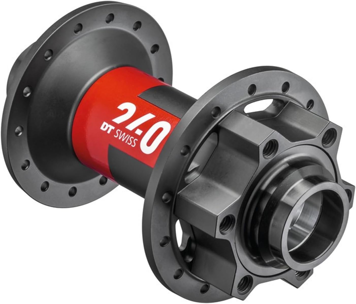 Moyeu dt swiss hbdt240x023 28 trous noir conçu pour vélo électrique et vélo de montagne avec structure légère et robuste.