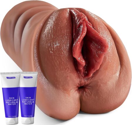Masturbateur homme silicone allongé VIJISA avec canal interne 3D texturé et conception agrandie pour une sensation réaliste.