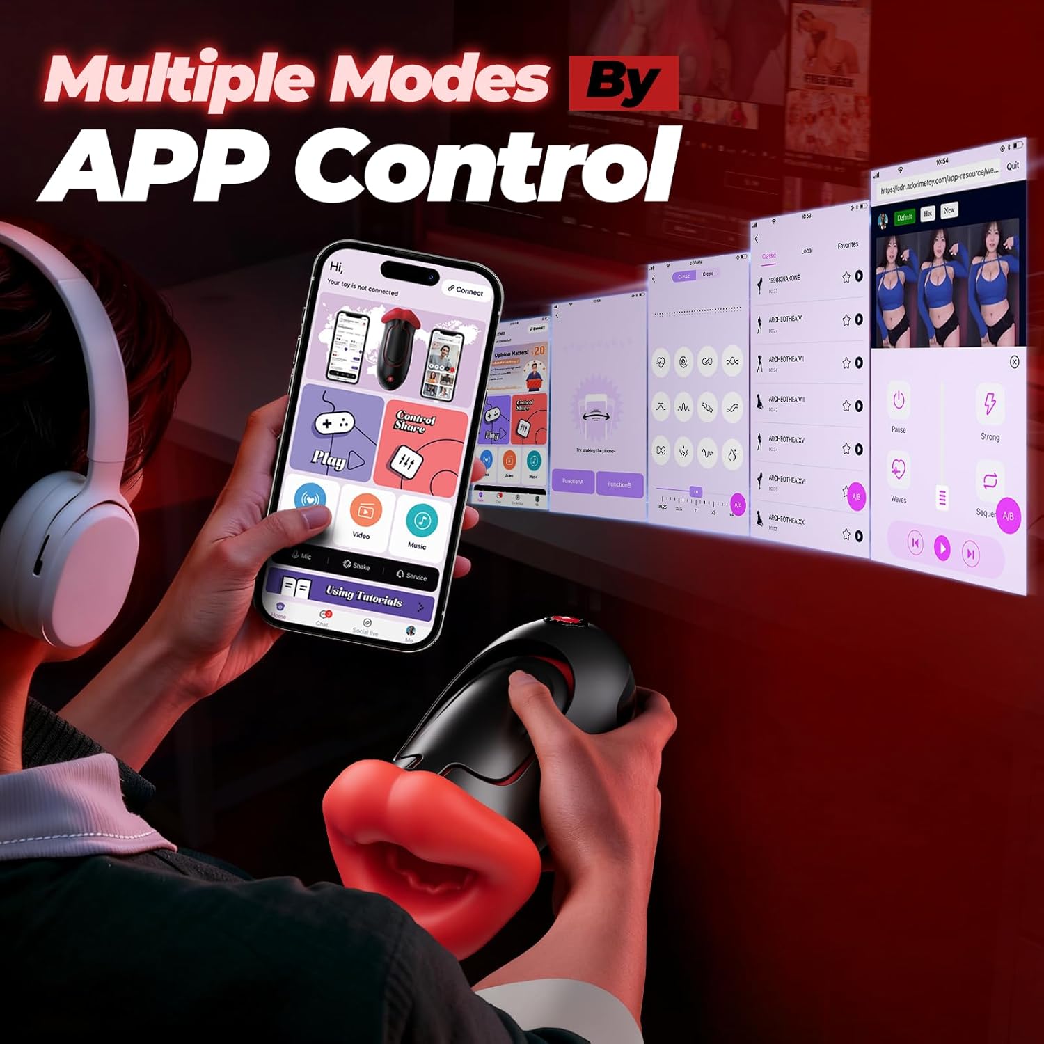 Masturbateur homme connecté app - sextoy réaliste Misiuya – Image 4