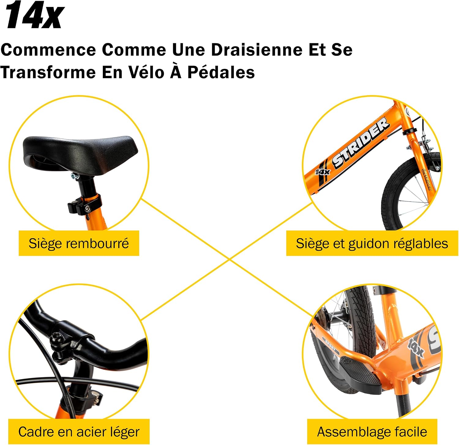 Strider 14x vélo d’équilibre enfant 3 à 6 ans – Image 5