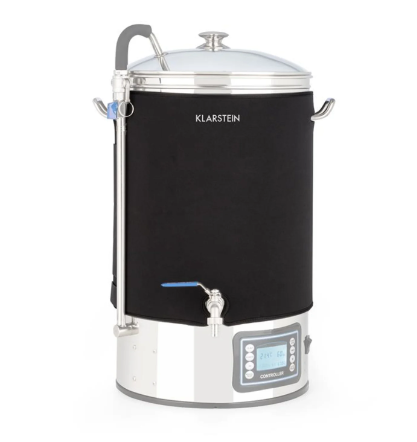 Klarstein Mundschenk 30L système de brassage inox avec cuve en acier inoxydable pour la fabrication de bière artisanale à domicile.