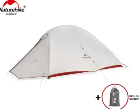 Tente Naturehike Cloud Up 2 installée en pleine nature montrant une naturehike cloud up 2 tente ultralégère adaptée au camping et au trekking.