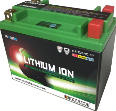 Batterie lithium ion haute performance HJTX20L-FP utilisée pour jet ski et moto offrant puissance de démarrage rapide et fiabilité en milieu nautique.