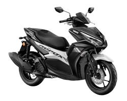 Vue latérale du yamaha aerox 50 2026 avec design sportif et finitions modernes pour la circulation urbaine.